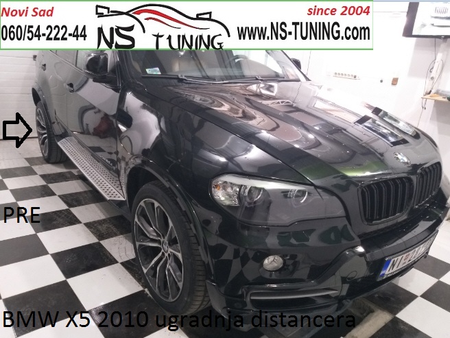 bmw x5 e70 2008 2009 2010 2011 2012 godiste ugradnja distancera 5x120 74.1 20mm 25mm novi sad